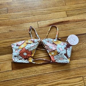 Power 2 the flower bikini swim top - Maggie cross over daisy Jane M